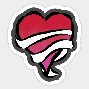 Unraveled Heart Sticker